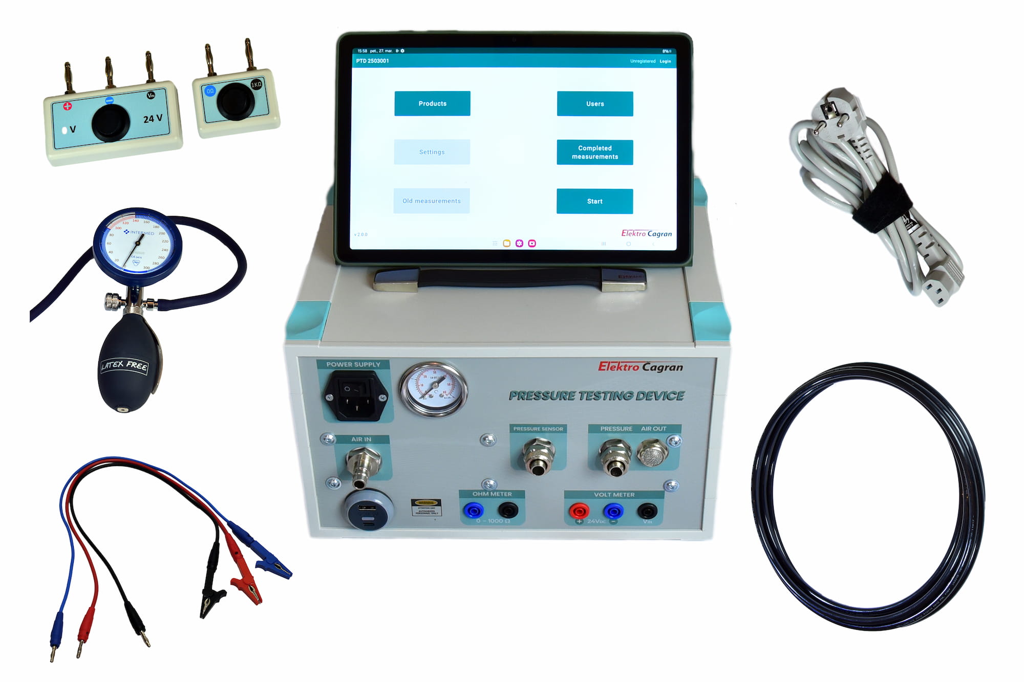 Testing device